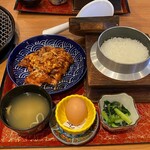 肉のよいち - 味噌ホルモン定食税込979円　割引券利用で879円