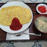 食事の店 丸竹 - オムライス全景