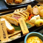 とんかつ・牛かつ ふく徳 - ふく徳三種かつ定食