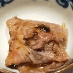 にく稲 - 卵を溶いて、そのまま半分頂きました。