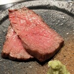 にく稲 - 　赤身ステーキ完成！！