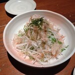 Udon Ryouri Sen - 大根と水菜の梅じゃこサラダ