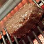 にく稲 - 赤身ステーキ焼けました。
