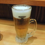 Towari Soba Sagatani - 驚きの生ビール 150円、しかもプレモルだ