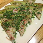 富士屋本店 ダイニングバー - カニみそのトリティーヤピザ（６５０円）２０１４年１月