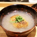日本料理 晴山 - 網走釣りきんきと蕪スリ流し