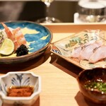 日本料理 晴山 - 甘鯛とアオリイカと車海老