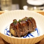 日本料理 晴山 - 合馬筍の牛肉巻き