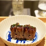 日本料理 晴山 - 合馬筍の牛肉巻き