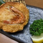 新潟肉と海鮮・50種の地酒 つるまる - 糸魚川産南蛮エビのさつま揚げ