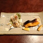 りょうりや 御旅屋 - さわら若狭焼き　蛍烏賊・山菜天麩羅