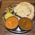 インド料理 ムンバイ - 料理写真:プレミアムカレー（チーズナンに変更、バターチキン、ブラックペッパーチキン）