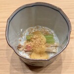寿司処 しん - ホッキ貝に胡麻ソース