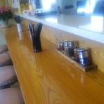 中華そば　くるま - カウンター席