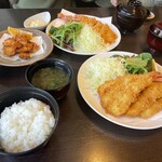 漣 - 海老フライ定食