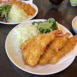 漣 - 名物の　プリプリ海老フライ♡