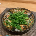 天満天神飯店 - 菜の花の広東風湯引き
