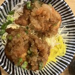 Torimu Nachuraru Wain Izakaya - おろし投下後のタレカツ丼。写真撮る前に入れてしまった…。