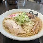 大泉ラーメン 日太 - 右のアングルでも撮りましょう。うーーん、良い画(え)です。スマホの壁紙にしたくなります。プリントアウトして書斎の壁に貼りたくなります。許されるなら県庁の最上階からバラ撒きます。