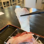 肉と魚の定食屋 はこざき - 刺身定食(タイ)