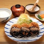 とん兵衛 - 特選味噌ヒレかつ定食