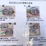 蕎麦や 石はら - 蕎麦の量の説明図,蕎麦や石はら(安城市)TMGP撮影,