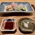 日本料理FUJI - (お造り)鯛と白ミル貝