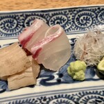 日本料理FUJI - (お造り)鯛と白ミル貝