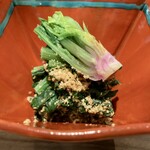 日本料理FUJI - 法蓮草の胡麻和え