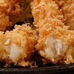 Tonkatsu Maruya - とんかつ まるや 竹橋店 海老フライ定食のサクサク食感お剣立ち衣に包まれるプリプリの海老