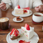 ミネロワ - ２０２４年３月再訪：古都華とピスタチオのタルト ＆ 奈良県産 古都華のショートケーキ☆