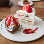 ミネロワ - ２０２４年３月再訪：古都華とピスタチオのタルト ＆ 奈良県産 古都華のショートケーキ☆