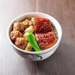 Grilled eel and chicken rice bowl