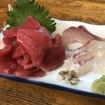 大乃家食堂 - 中落ちセット刺身