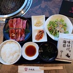 東京焼肉 平城苑 - 和牛カルビ＆ハラミセット２０８０円