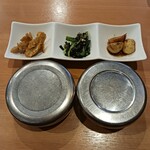 Kankoku Kateiryouri Wagaya - ライス大盛で頼んだらご飯２つ来た！