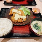 Ootoya Gohandokoro - チキン南蛮定食 ご飯大盛り お味噌汁は麦味噌に変更
