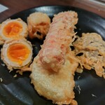 Tempura Daikichi - チクワ、たまご、チーズ、椎茸、玉ねぎ！