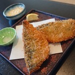 創作料理 すわ - 肉厚アジフライ (583円)