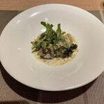 ル ポタジェ - きのこのコンフィとサザエのブルゴーニュ風