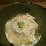 神保町 傳 - ★この日のイチバン★えび芋の湯葉あしらい。