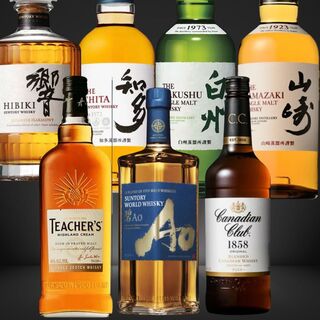 We also have a wide selection of drinks such as whiskey ◎ All-you-can-drink course (for drinks only) 2,200 yen!