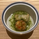 京都肉割烹 みや田 - サーロインと海老の餡かけ