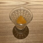 京都肉割烹 みや田 - お口直し・みかんのコンポート