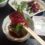 ナカガワ☆スエ食堂 - たっぷりの青ネギとおろし生姜で臭みなく食べられます。