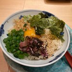 日本橋おぐ羅 - 特製玉子かけご飯。