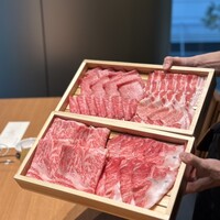 出汁しゃぶおばんざい おかか 東京 - 肉盛り合わせ