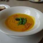 トラットリアリパージオ - ランチのスープ「深浦産雪人参のスープ」