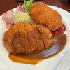 やろく - やろく盛合せ 玉子コロッケとビーフカツ