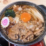 Nomuraya Honten - 冬季限定　牛すき焼き耳うどん　920円